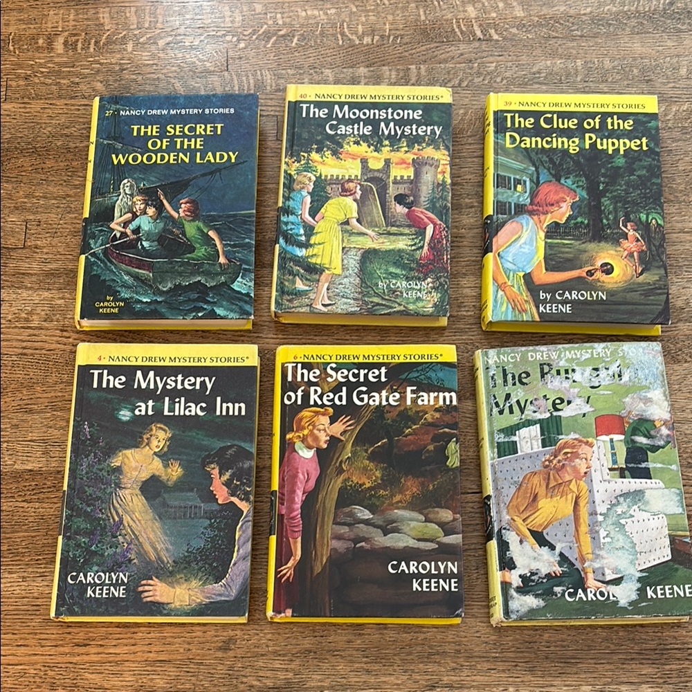 Vintage Nancy Drew Books. Six Books. 1960-1967